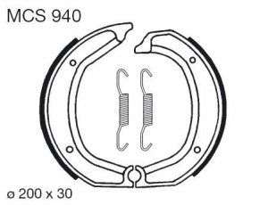 Brake shoes LUCAS